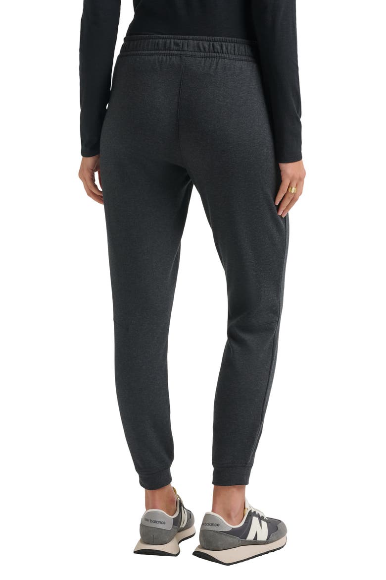 Cloud Drawstring Fleece Joggers, Alternate, color, HEATHER BLACK