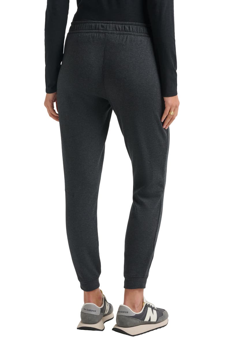 TravisMathew Cloud Drawstring Fleece Joggers, Alternate, color, Heather Black