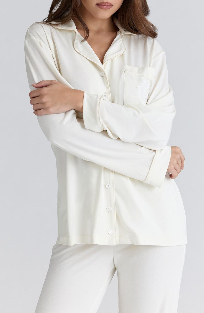 HOUSE OF CB Classic Pajama Top, Alternate, color, 
