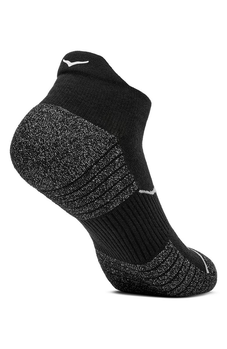 HOKA Run 3-Pack No-Show Socks, Alternate, color, Black / Black / Black