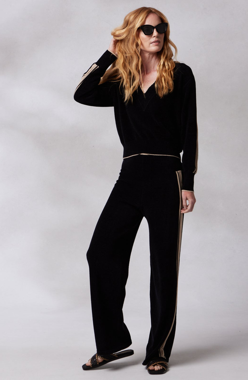 KASHWERE APPAREL PALAZZO TRACK PANTS
