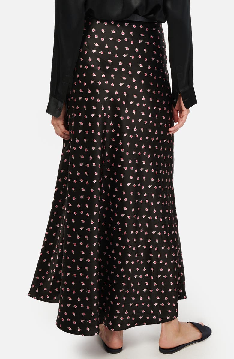 CAMI NYC Prue Polka Dot Satin Maxi Skirt, Alternate, color, 
