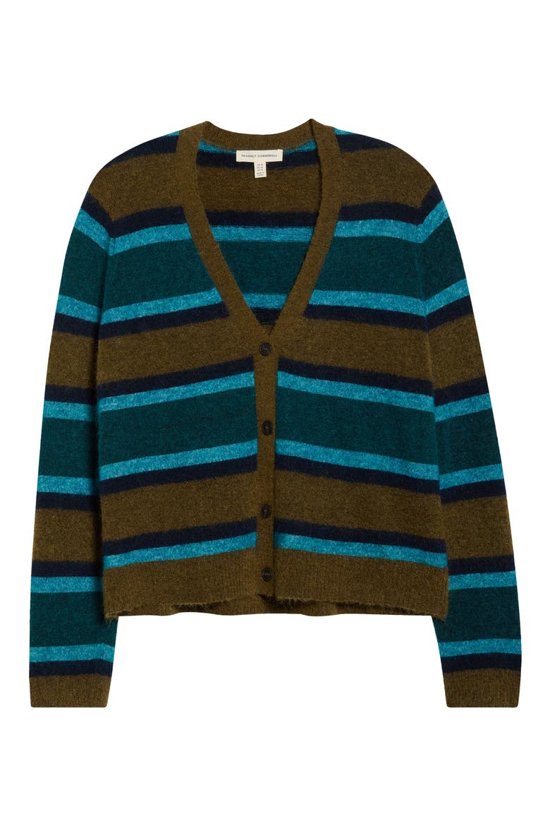 Etching Stripe Cardigan, Alternate, color, EARTHENWARE CYAN MIX