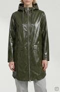 Noize Janae Coated Vinyl Hooded Raincoat