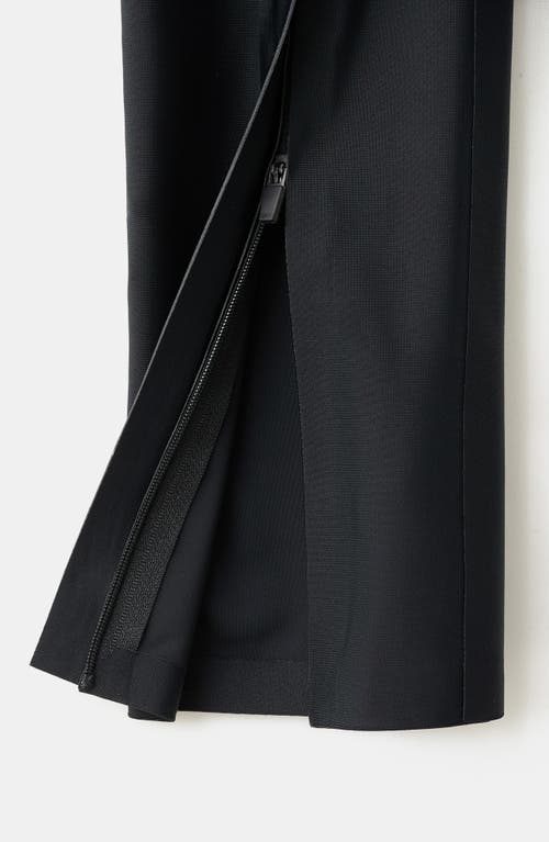 Mango Selection Zip Hem Leggings In Black