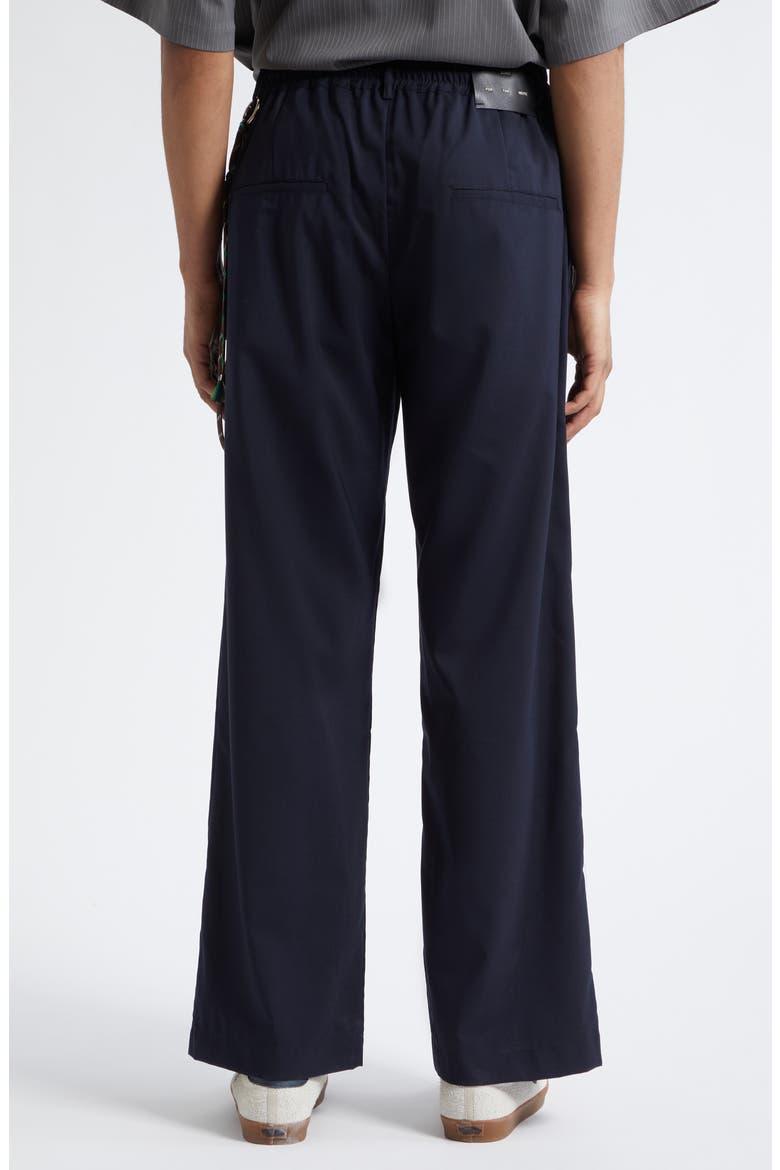 Relaxed Wool Blend Lounge Pants, Alternate, color, NAVY