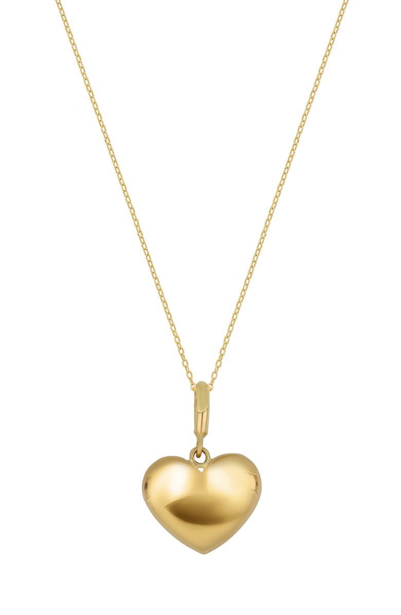Bony Levy 14k Gold Puffy Heart Pendant Necklace, Main, color, 14K Yellow Gold