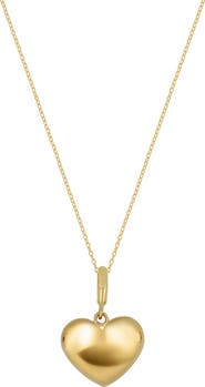 Bony Levy 14k Gold Puffy Heart Pendant Necklace