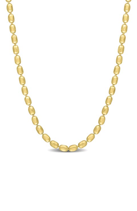 1.8mm Oval Ball Chain Necklace