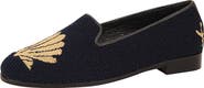 ByPaige BY PAIGE Needlepoint Metallic Gold Scallop Flat