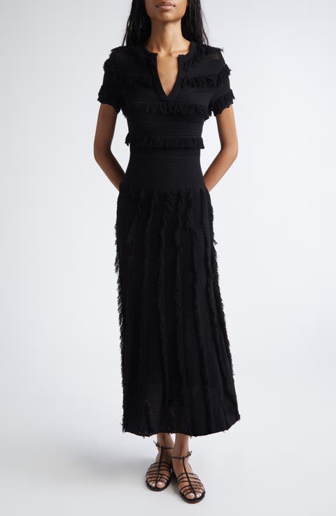 Grazia Fringe Sweater Dress