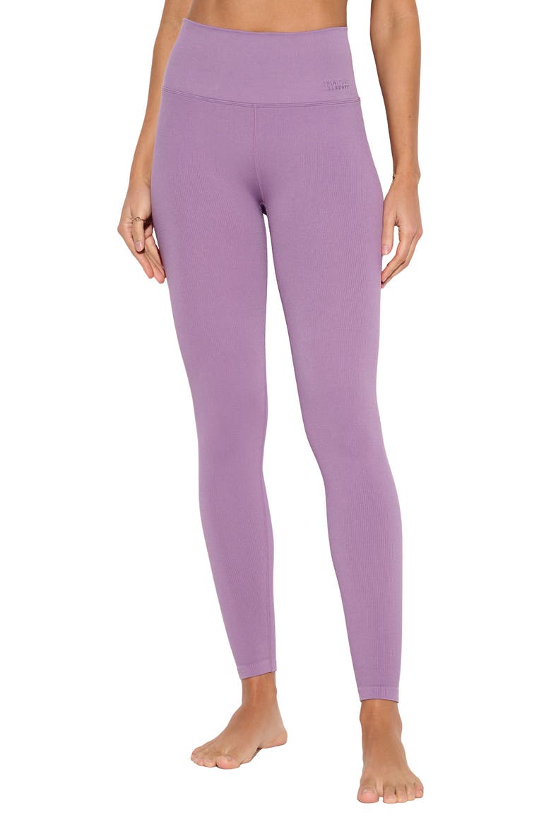 Love High Waist Ribbed 7\/8 Leggings, Main, color, AMETHYST