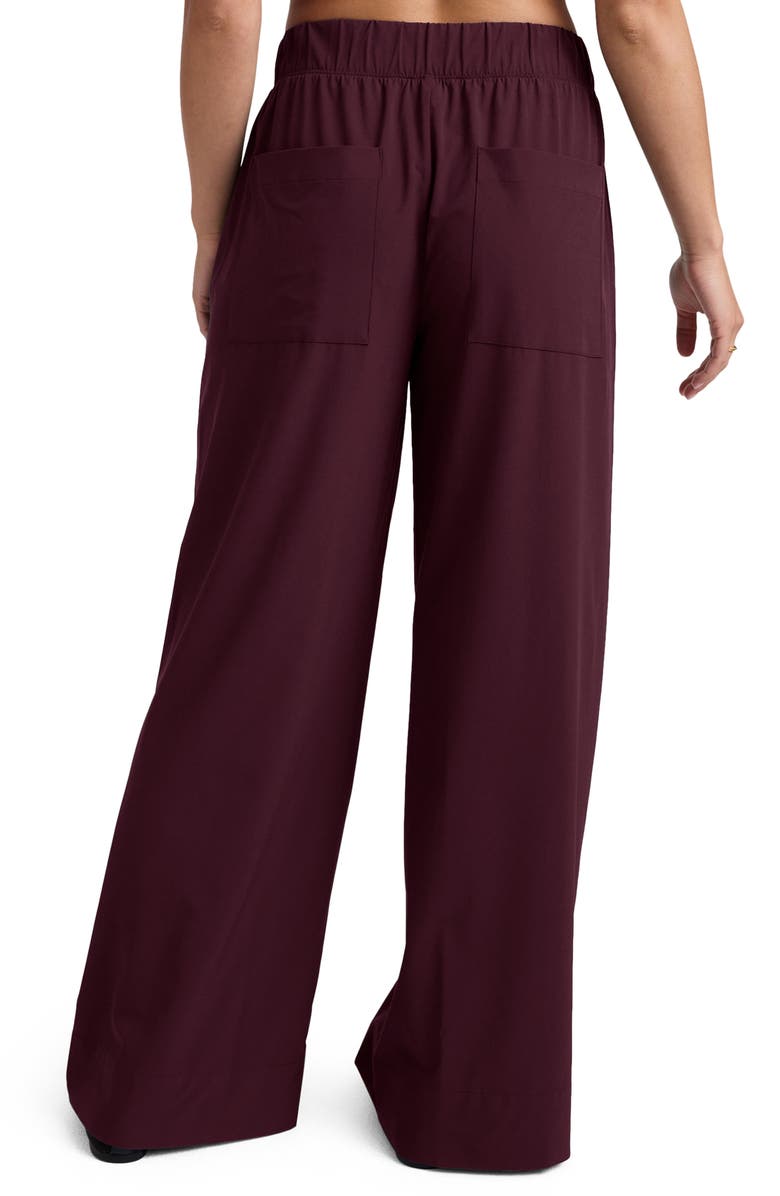 Beyond Yoga Wide Leg Utility Pants, Alternate, color, Black Cherry