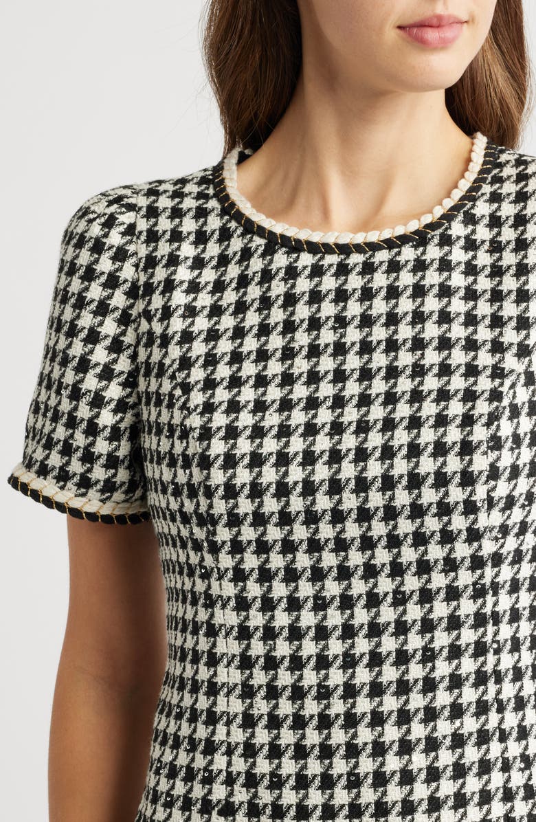Lilly Pulitzer<sup>®</sup> Doriane Houndstooth Bouclé Shift Dress, Alternate, color, 