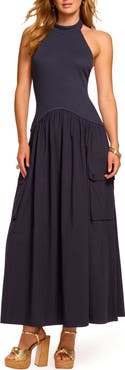 Ramy Brook Simonne Maxi Halter Dress