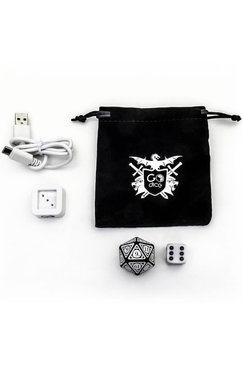 GoDice D20 Smart Polyhedral RPG Dice, Alternate, color, Multicolored