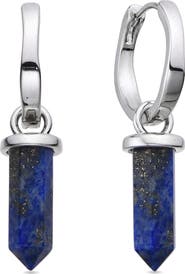 EYE CANDY LOS ANGELES Quartz Huggie Hoop Earrings