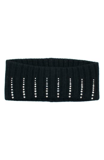 Portolano Crystal Headband In Black