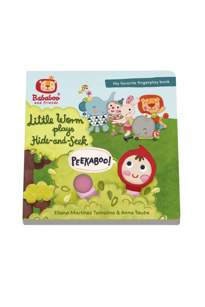 Bababoo Lion Hide-and-Seek Book & Plush Set, Alternate, color, Grey