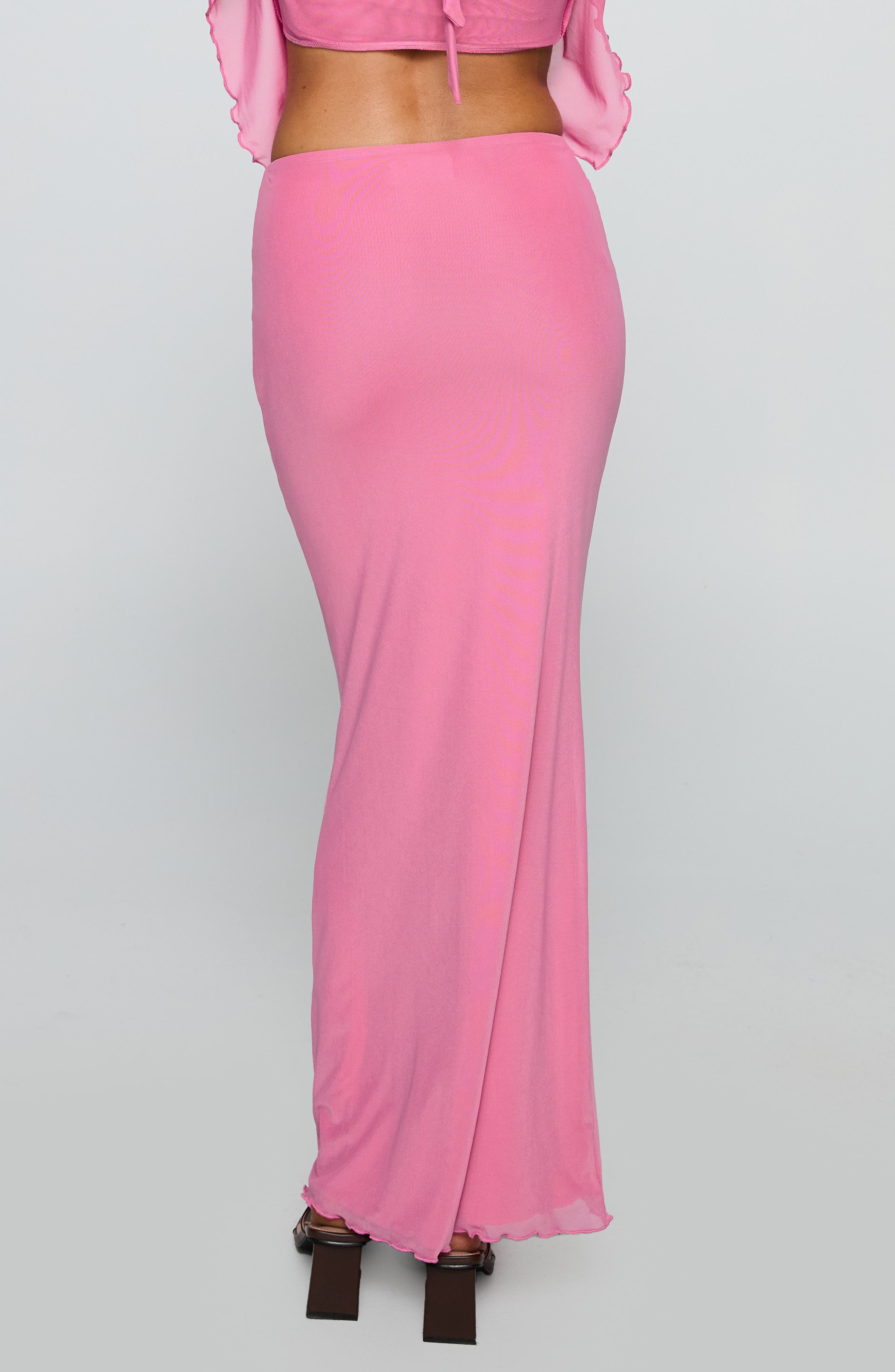 De Angelo Mesh Maxi Skirt - image 2