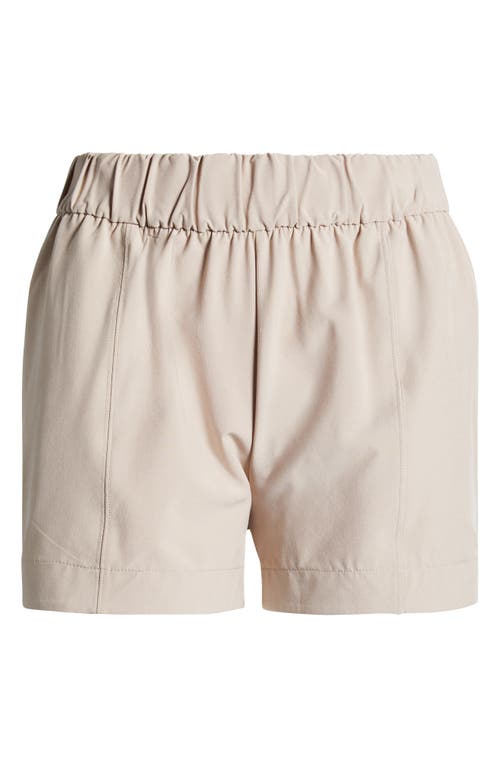 Zella Out & About Shorts In Tan Thread