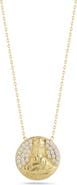 SPHERA MILANO Cubic Zirconia Buddha Pendant Necklace