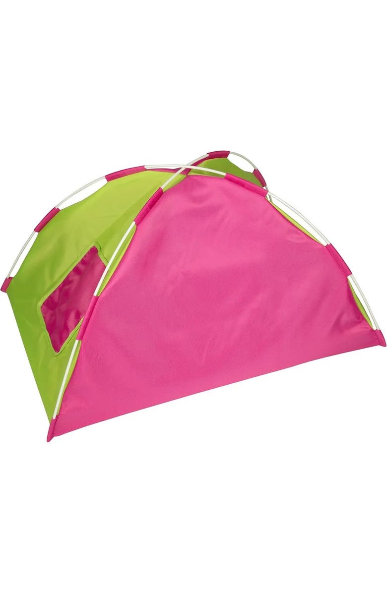 Dress Along Dolly Doll Camping Bed Tent w/ Sleeping Bag & Pillow for 18" Dolls, Alternate, color, Pink