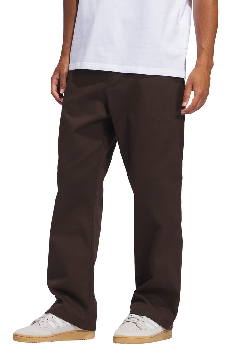 Kader Cotton Twill Pants, Main, color, DARK BROWN