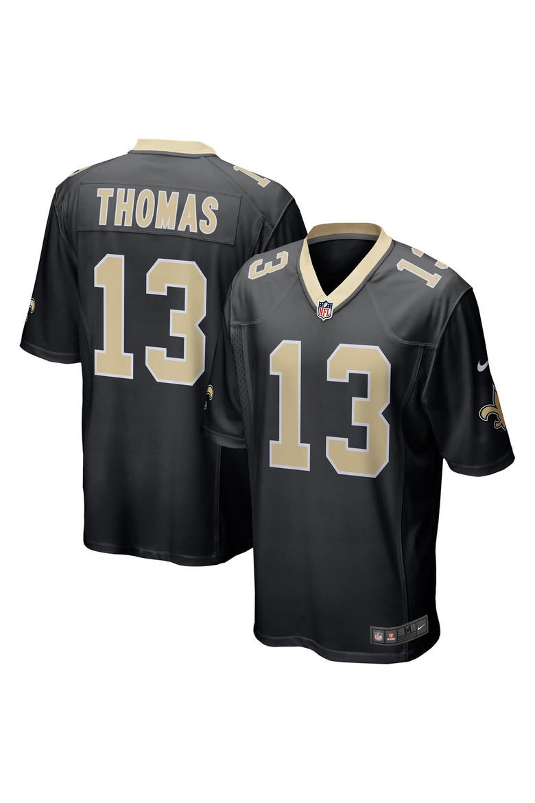 Men's Nike Michael Thomas Black New Orleans Saints Team Color Game Jersey, Main, color, Black