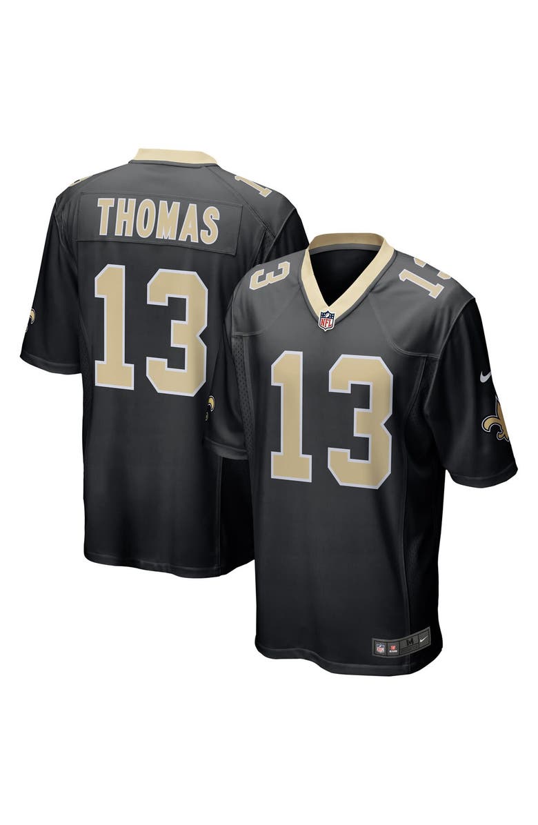 Nike Men's Nike Michael Thomas Black New Orleans Saints Team Color Game Jersey, Main, color,