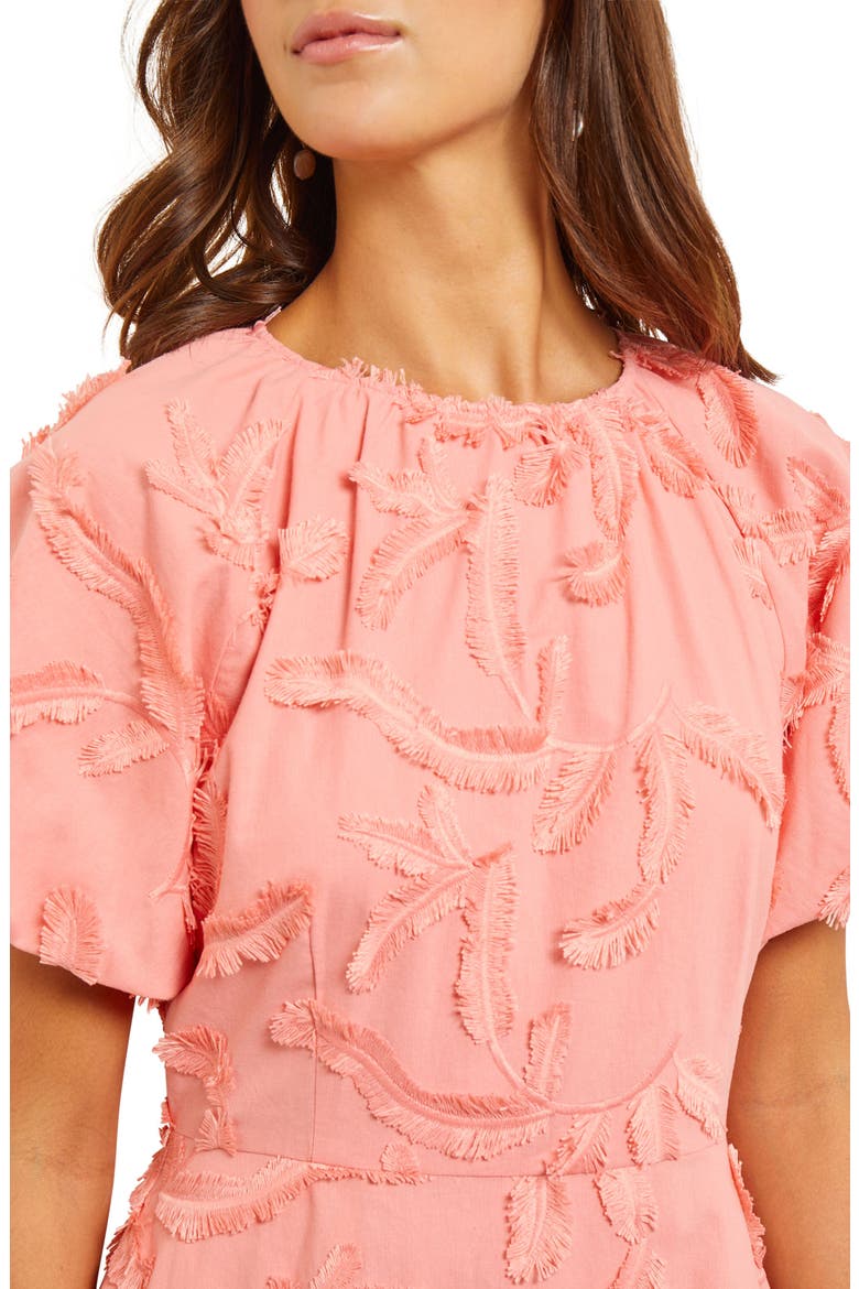 Puff Sleeve Minidress, Alternate, color, OCEAN CORAL