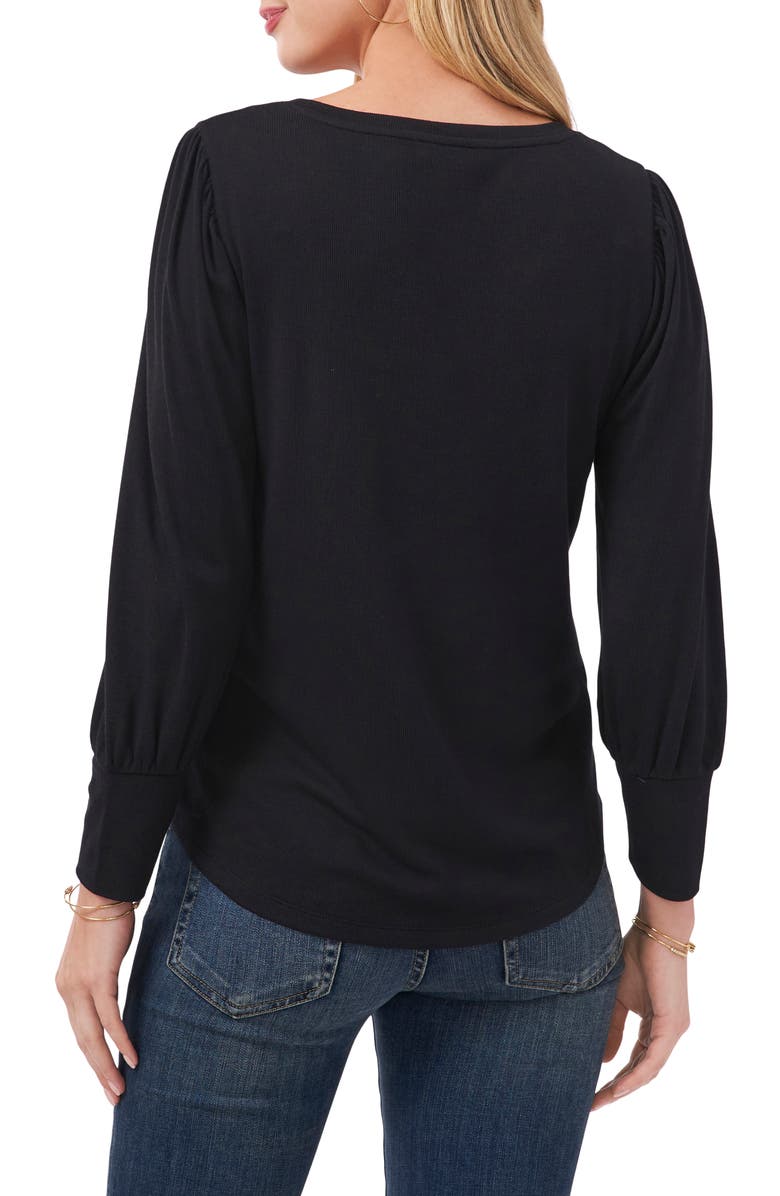 Vince Camuto V-Neck Knit Top, Alternate, color,