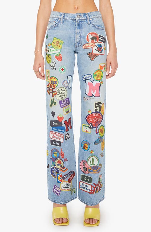 Mother The Bookie Sneak Scout It Out Jeans In Blue