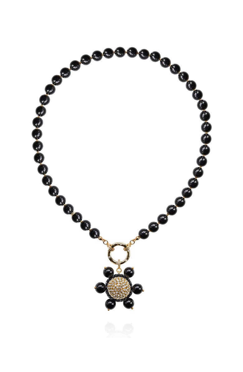 Saulė Label Jolie Necklace, Main, color, Slick Black