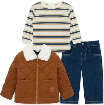 Corduroy 3-Piece Jacket Set