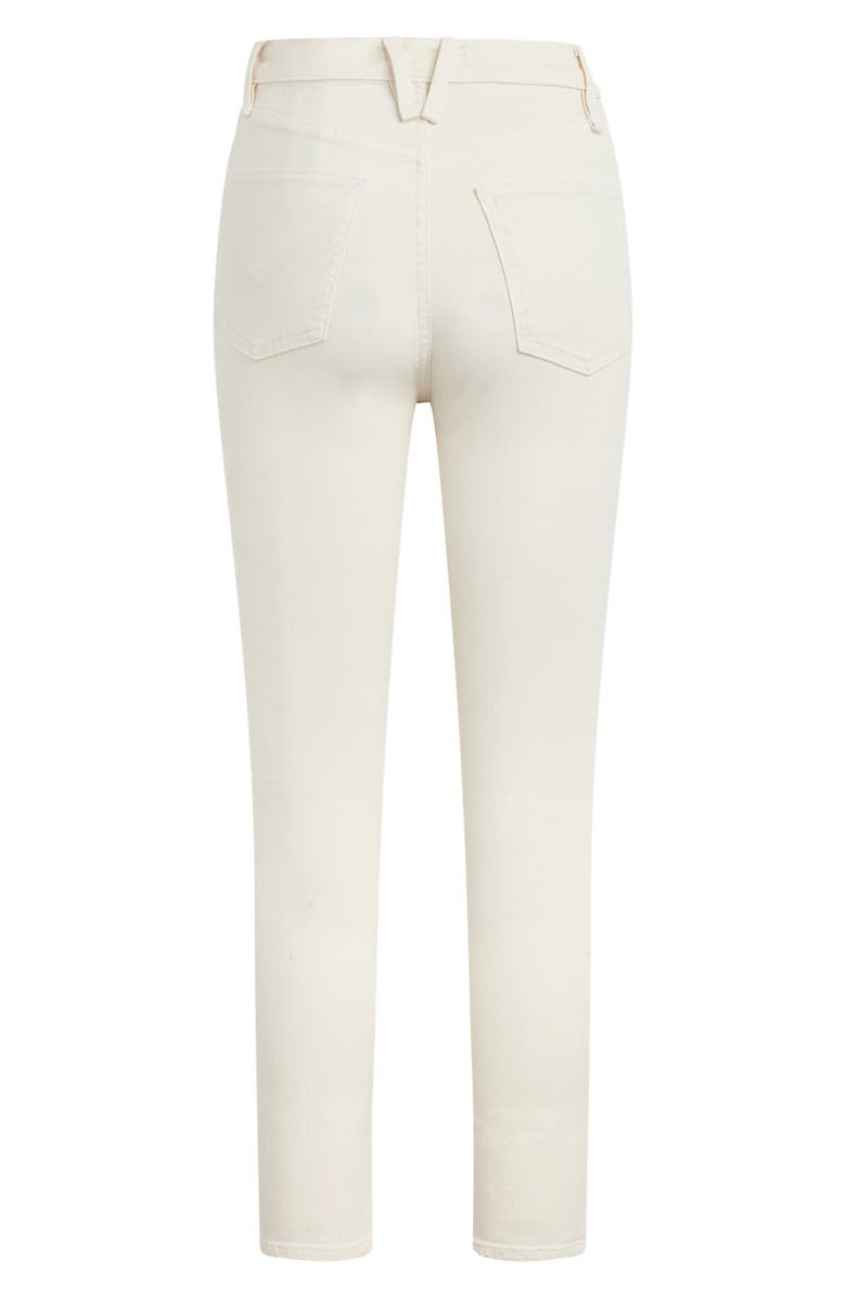 Hudson Jeans Harlow Ultrahigh Waist Ankle Cigarette Jeans, Alternate, color, Destructed Ecru