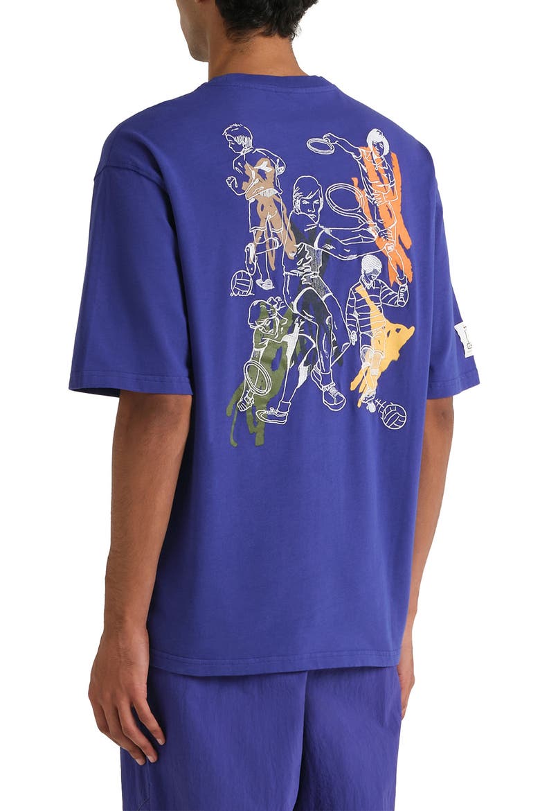 Legacy II Embroidered Cotton Graphic T-Shirt, Alternate, color, NAVY