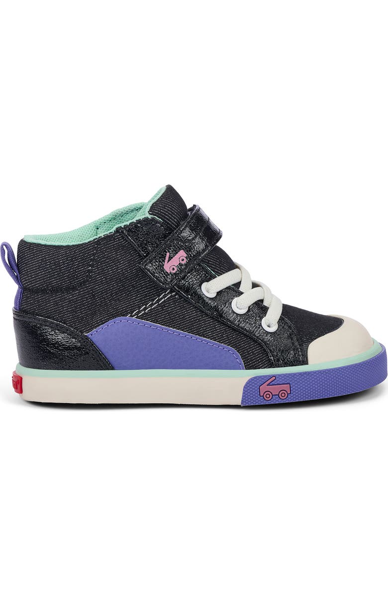 See Kai Run Kids' Dayton High Top Sneaker, Alternate, color, Black Denim