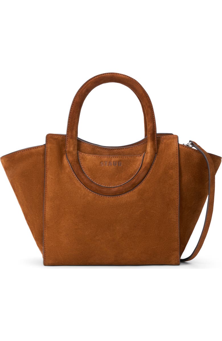 STAUD MAUDE MINI TOTE, Main, color, Tabac