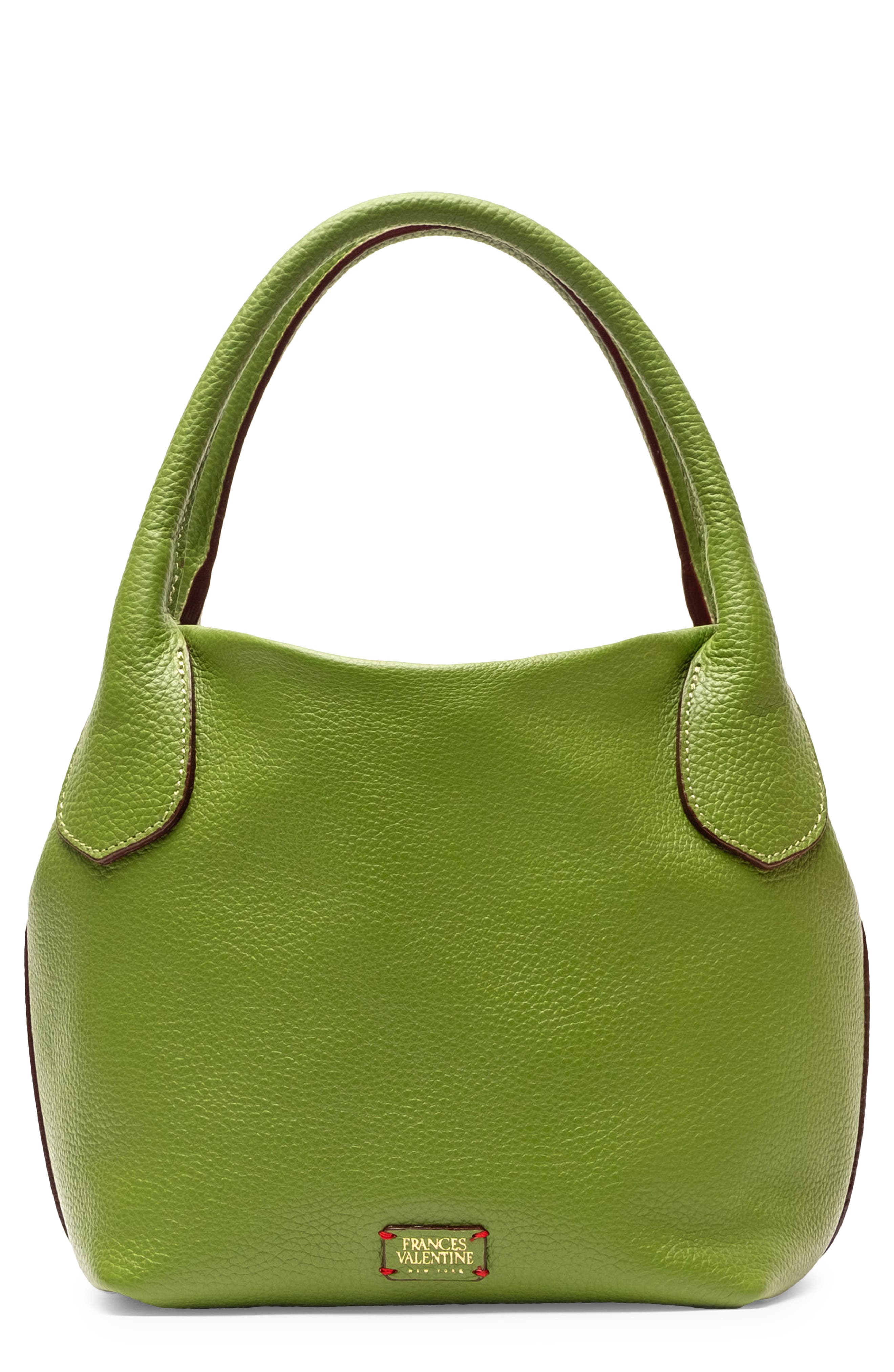 Frances Valentine Mini Sweet Pea Leather Top Handle Bag, Main, color, 
