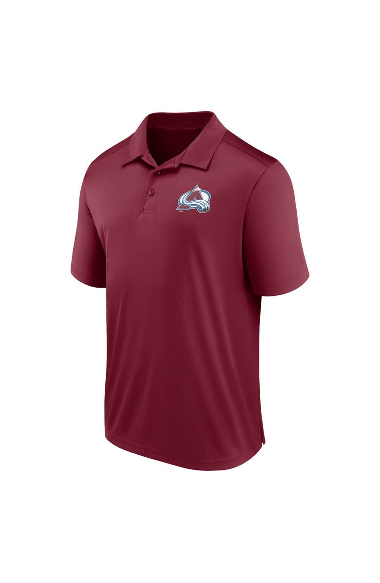 FANATICS Men's Fanatics Branded  Burgundy Colorado Avalanche Left Side Block Polo, Alternate, color, Burgundy