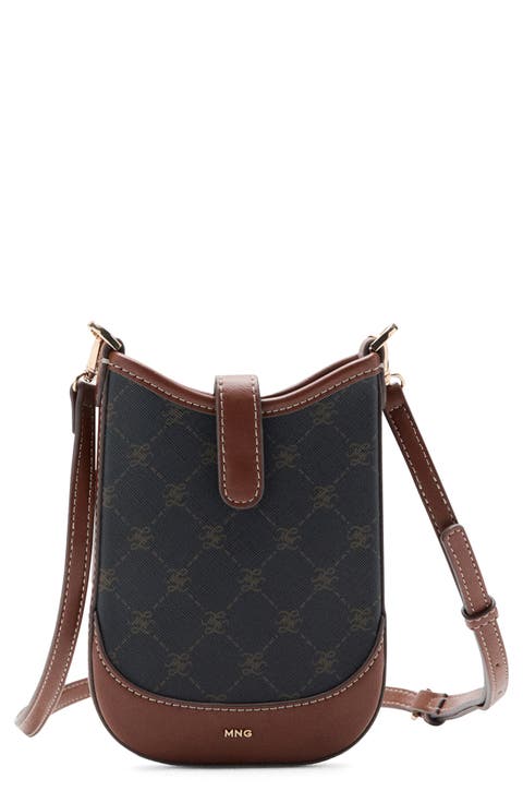 Logo Print Crossbody Phone Bag