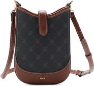 MANGO Logo Print Crossbody Phone Bag