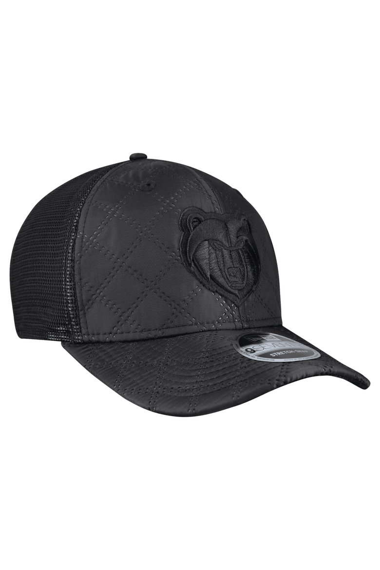 Men's New Era  Black Memphis Grizzlies Quilted 9SEVENTY Trucker Adjustable Hat, Alternate, color, Black