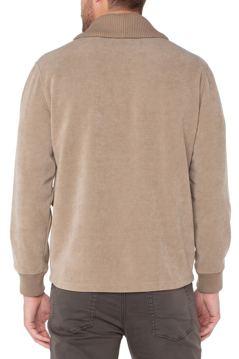 Shawl Collar Corduroy Jacket, Alternate, color, TAUPE