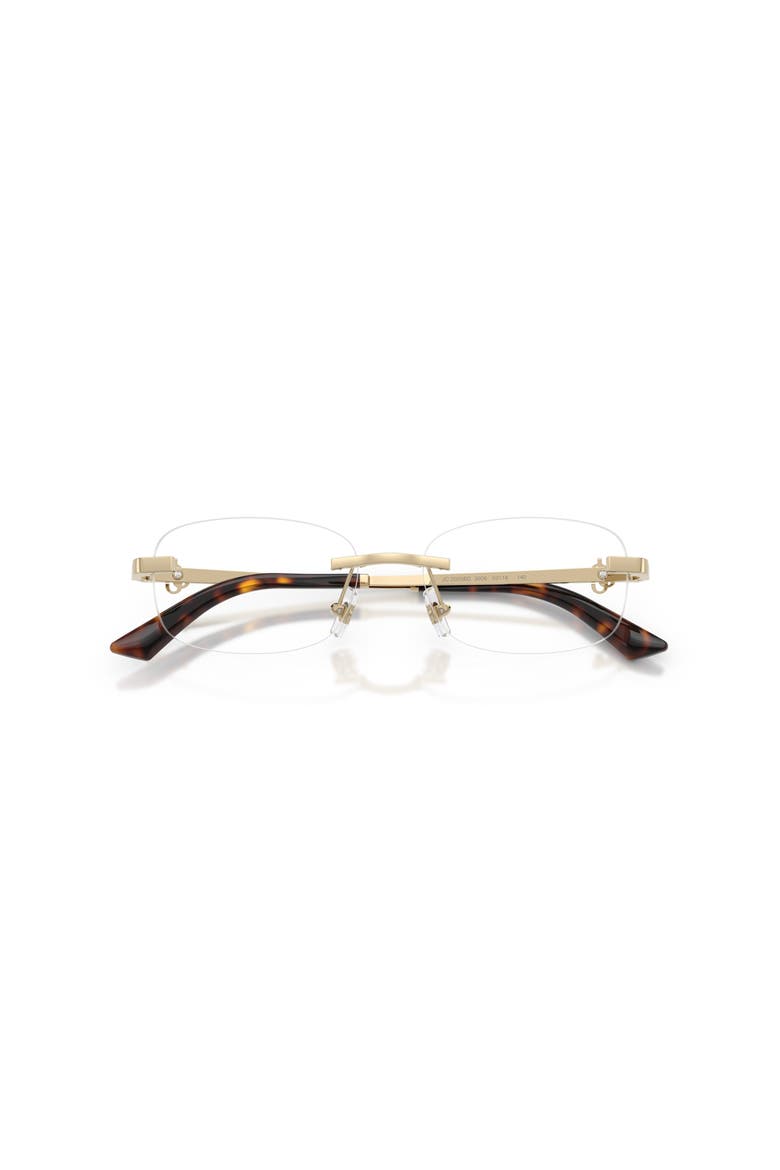 52mm Rectangle optical glasses, Alternate, color, Gold