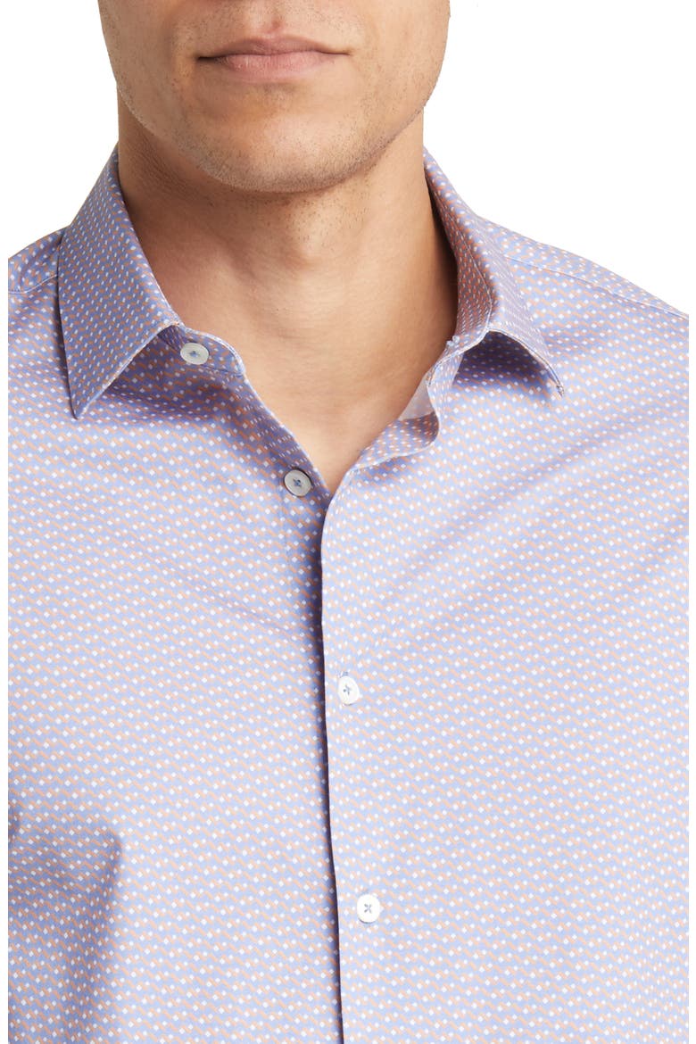 James OoohCotton® Chevron Stripe Button-Up Shirt, Alternate, color, AIR-BLUE