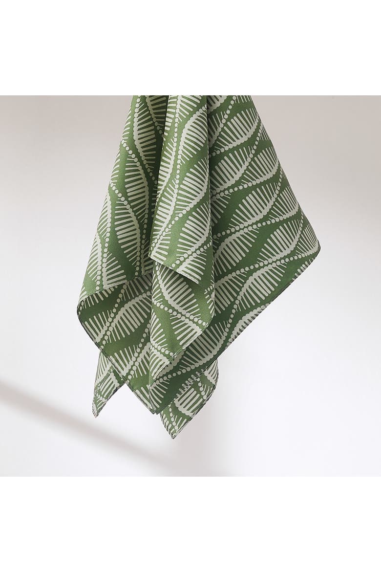 Shadow Bloom Silk Scarf, Alternate, color, Green/Cream