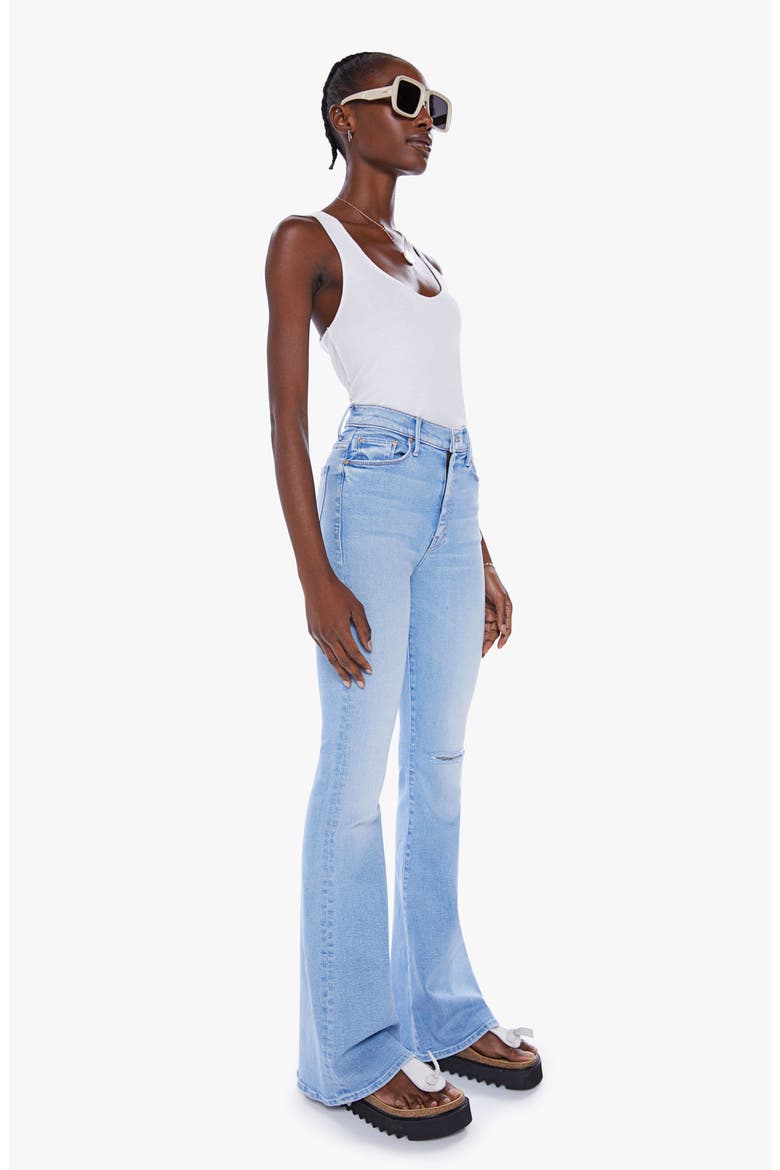 The Super Cruiser High Waist Flare Jeans, Alternate, color, SUN DRENCHED