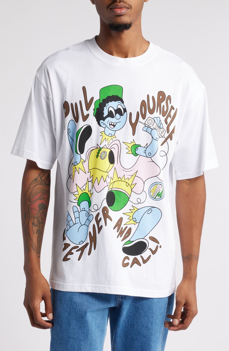 Action Figure Miles Pull Yourself Together Graphic T-Shirt, Main, color,